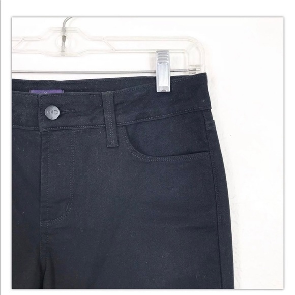 NYDJ not your daughters jeans Black and Embellished cropped capris size 4P - Picture 3 of 10